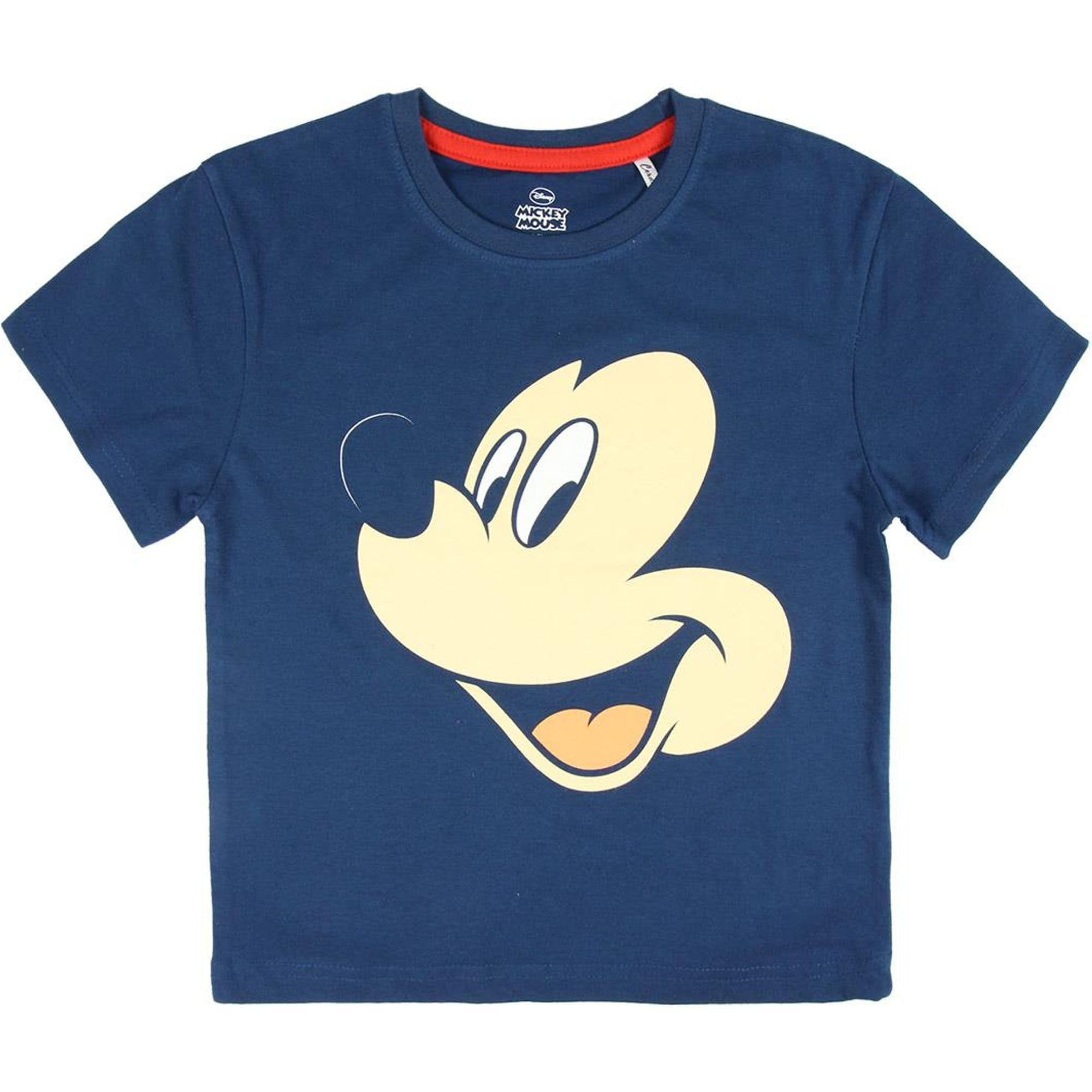 Pijama Verano Mickey Mouse o Minnie Mouse Camiseta + Pantalón Licencia Oficial y Diseño Único