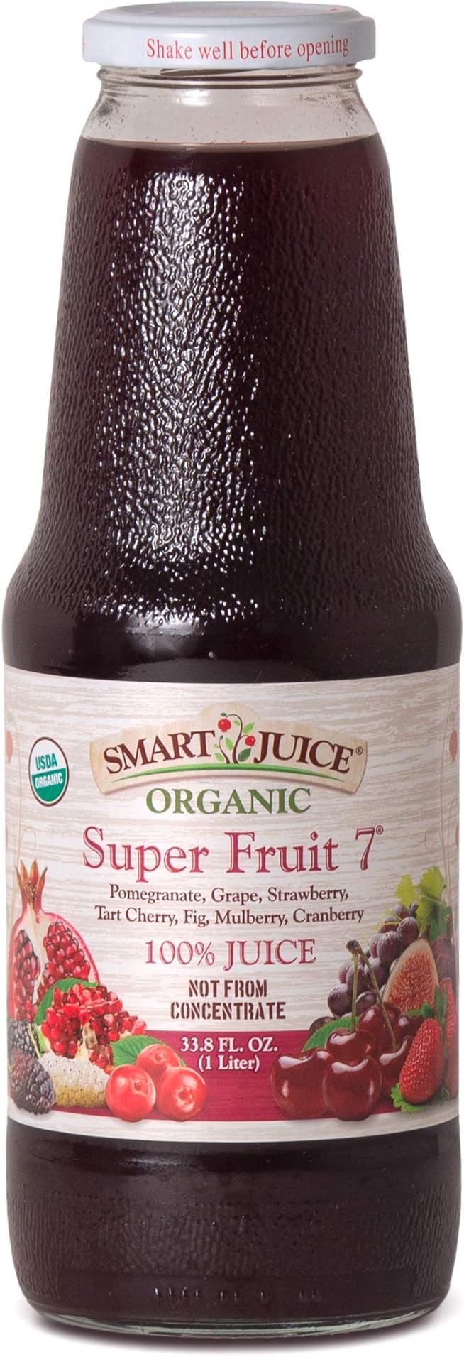 Smart Juice Black Mulberry Organic Juice, 33.8 FL OZ