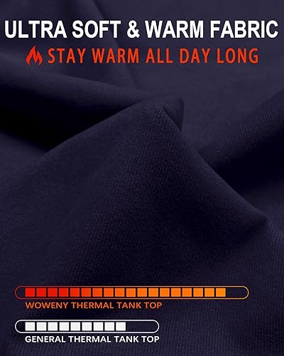 Miniatura 3 de WOWENY Camiseta sin mangas de forro polar térmico para mujer, cuello en V, camisola, capa base cálida, camisola, chaleco de camisola, ropa interior