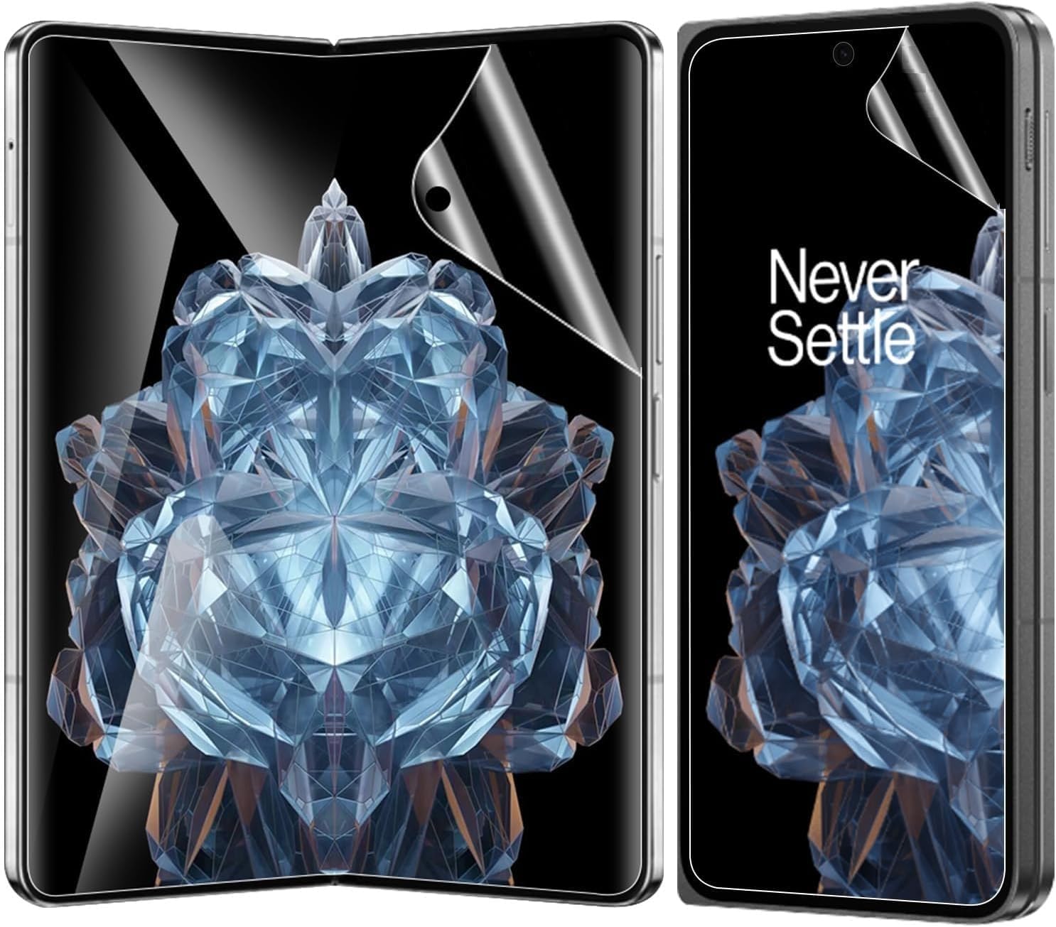 MOBIKTC 1Set=Pack, OnePlus Open 5G Anti-Glare Pet Film Screen Guard Compatible with OnePlus Open/Oppo Find N3 (Release 2023) for Front & Fold Display Full Coverage-Clear (B0CPDXCGJ8) Amazon Price History, Amazon Price Tracker