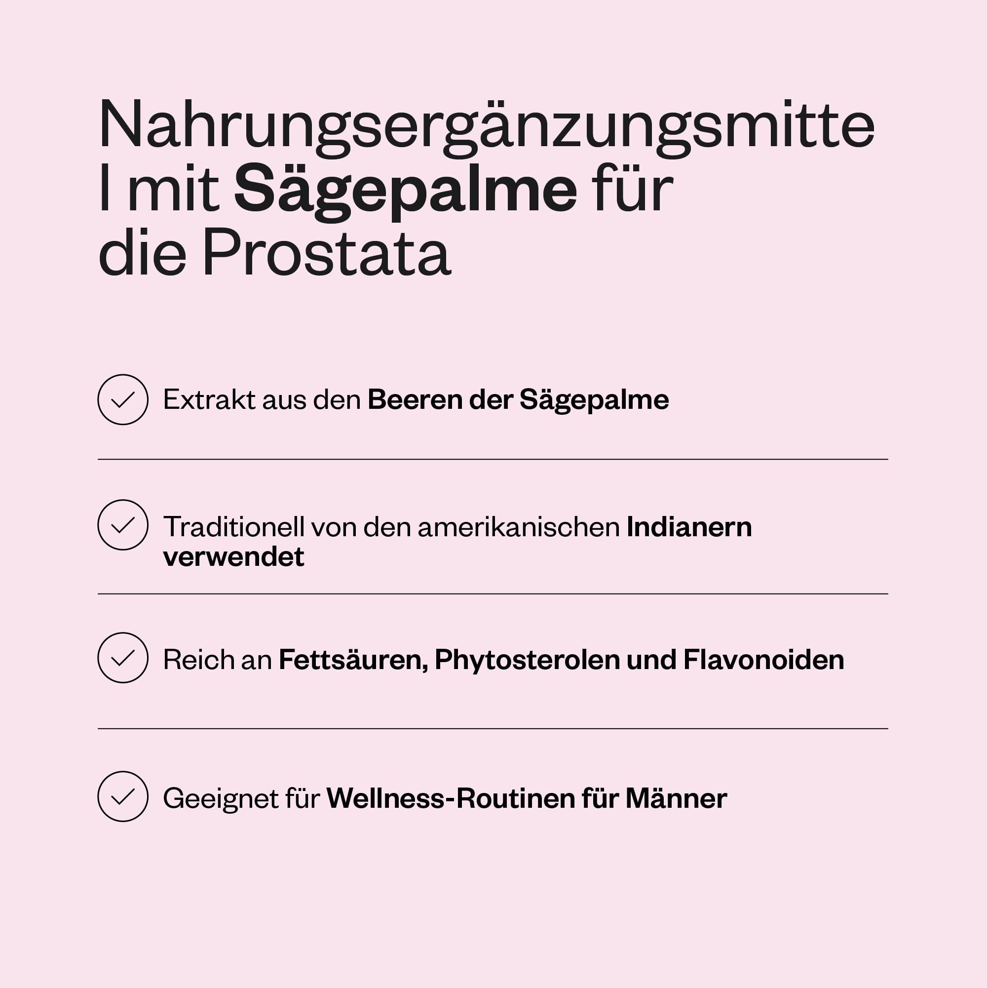 Sägepalme - Unterstützt die Erhaltung optimaler Prostatagesundheit - Fördert einen gesunden Harnfluss - Sägepalme Lipidosterol-Extrakt mit einem Anteil von 85% freien Fettsäuren - Von SuperSmart