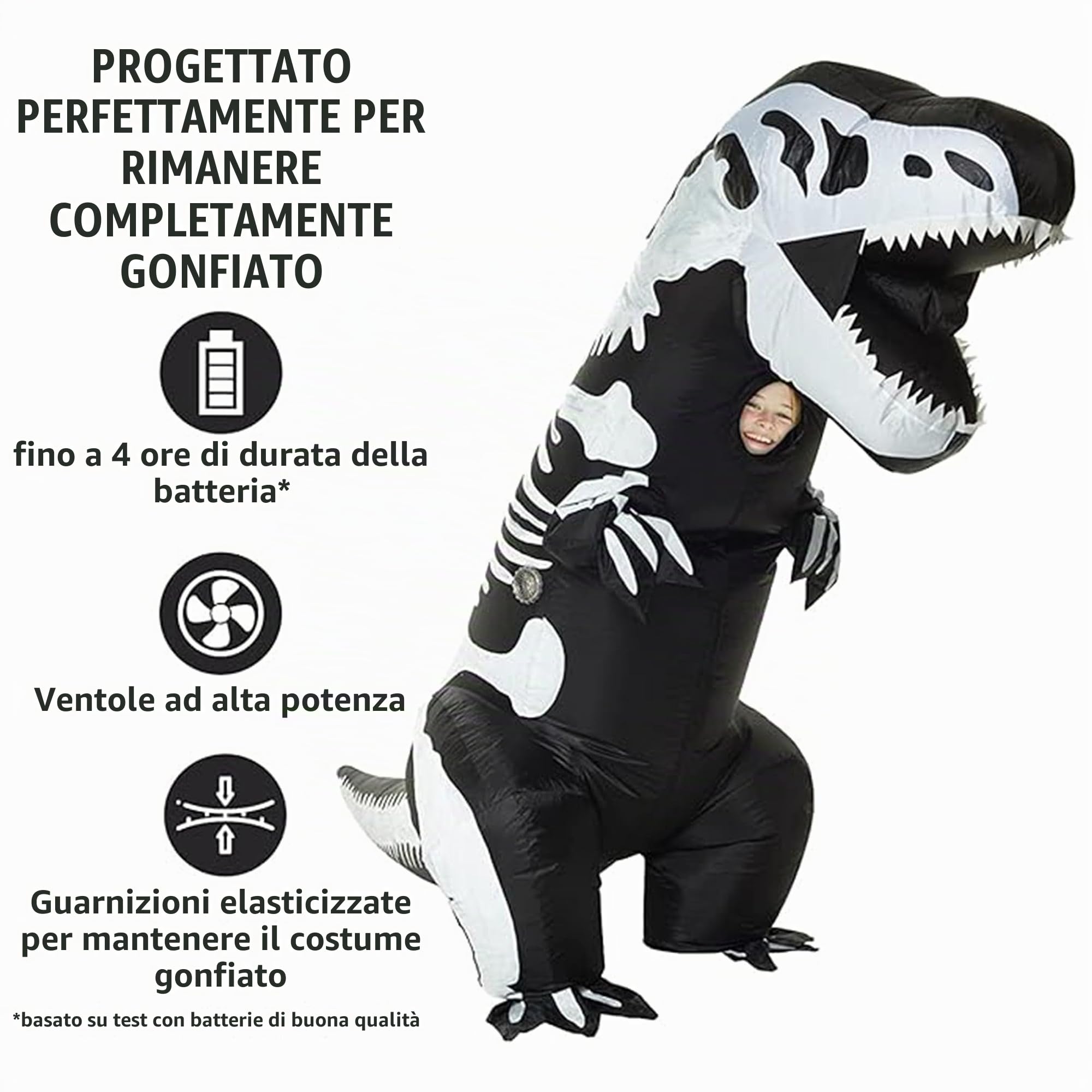 Costume Dinosauro Gonfiabile per Bambino