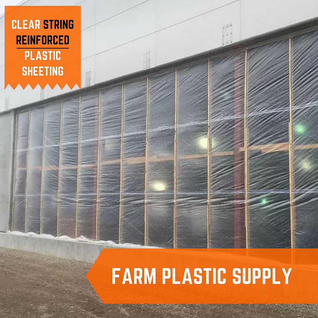 Buy Farm Plastic Supply Dura Skrim String Reinforced Clear Plastic