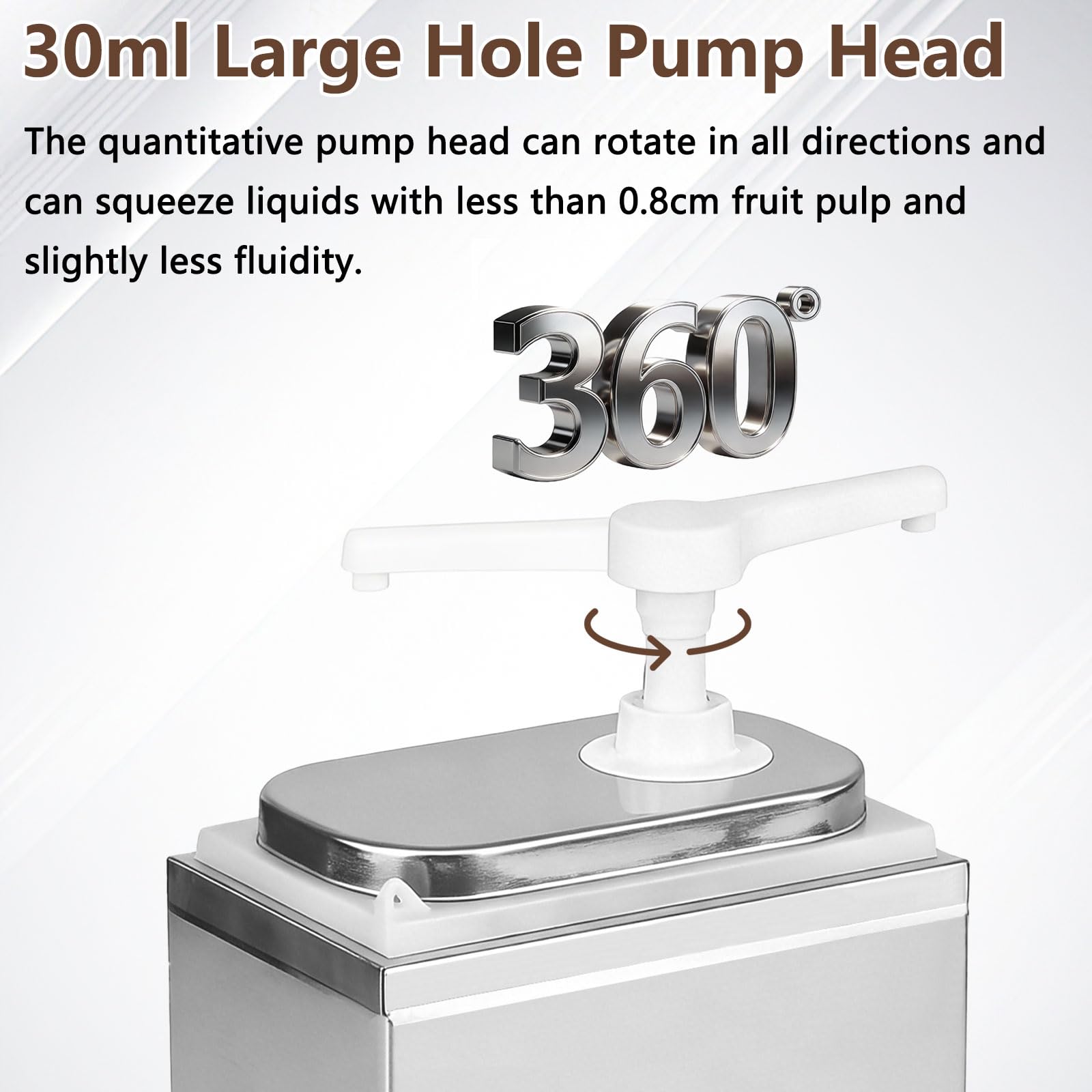 2L Saucenspender Pumpstation, mit 2 Pumpköpfen – Ketchup & Mayo Spender, Anti-Verstopfungs-Pumpe, Spülmaschinenfest, Lebensmittelecht 304 Edelstahl
