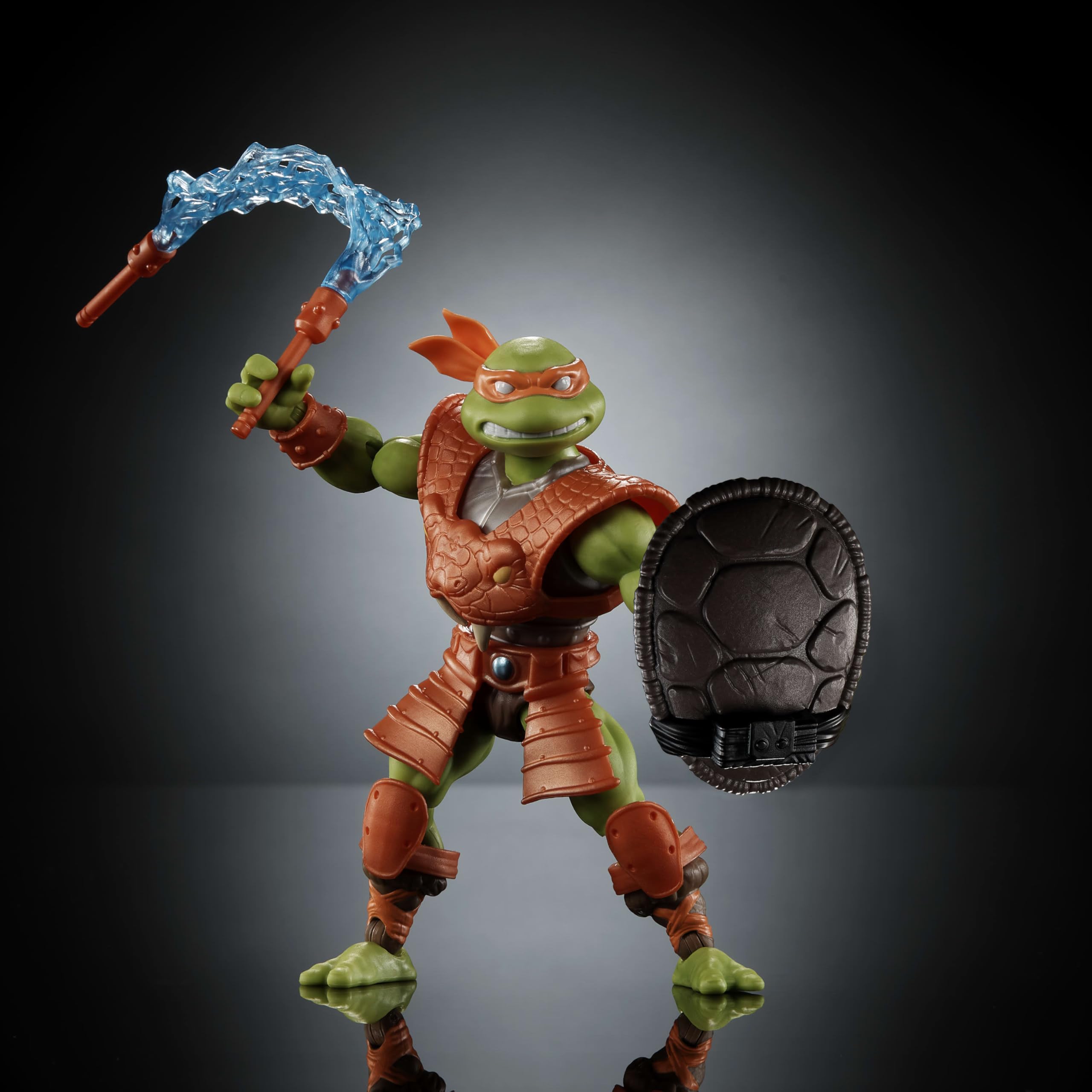 Masters of Universe Origins Turtles of Grayskull Michelangelo Reptile Wars Posable Action Figure - Image 3