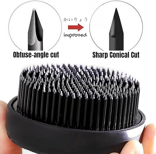 Miniatura 2 de Serie Kenzan negra arreglo floral redondo de rana con flores de rana, soporte de pines florales japoneses con base de goma para arreglo de Ikebana,