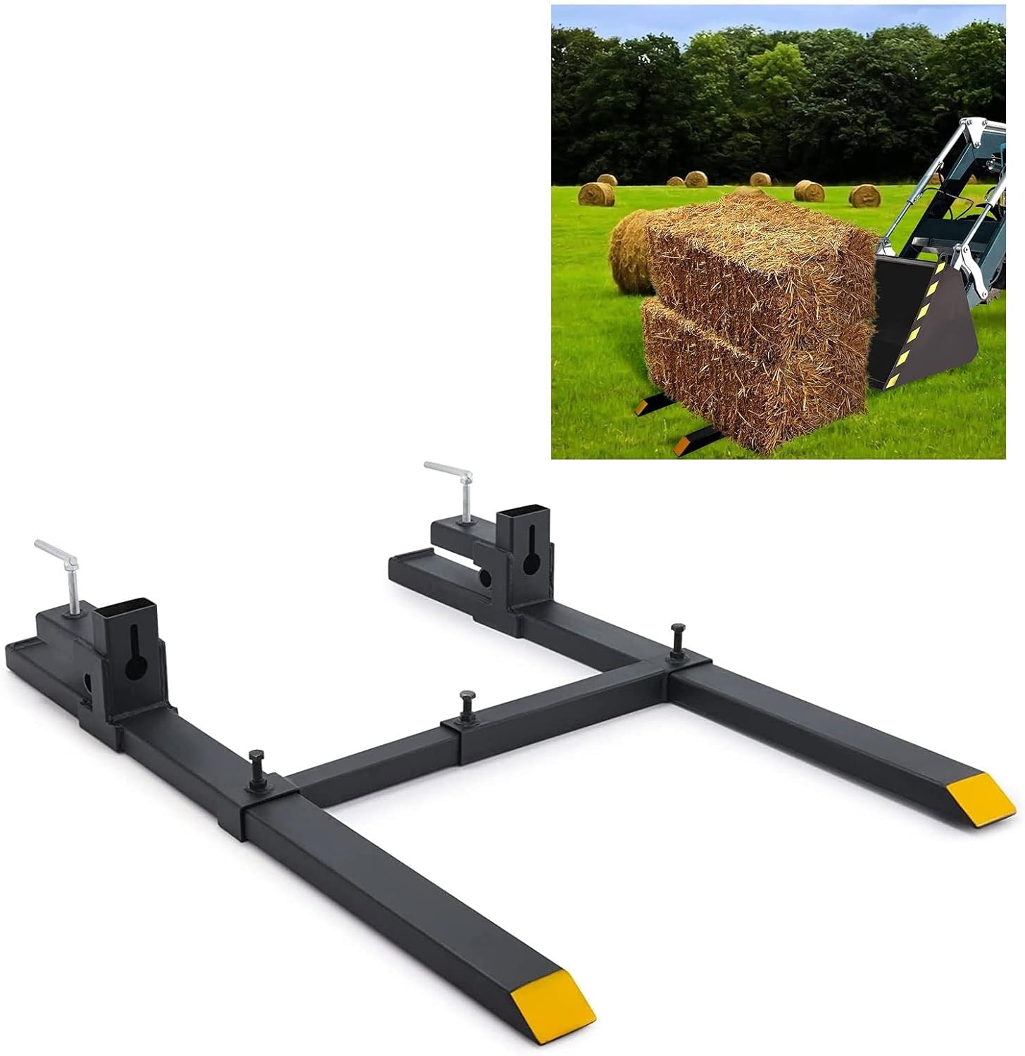 Clamp On Pallet Forks, Tractor Forks For Bucket, Pallet Forks For Tractor Bucket, 43