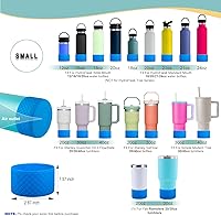 Vista 46 de Silicone Boot for Stanley Quencher 40 oz, Bottom Boot for IceFlow Flip 20 oz 30 oz, Boots Sleeve Cover for Hydroflask 12-24 oz and 32 oz 40 z Sports