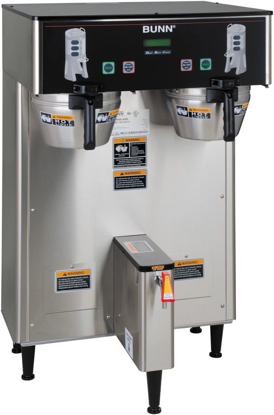 BUNN 34600.000599999999 Thermofresh 120/208V Brew wise Dbc Dual Coffeemaker, Black/Stainless