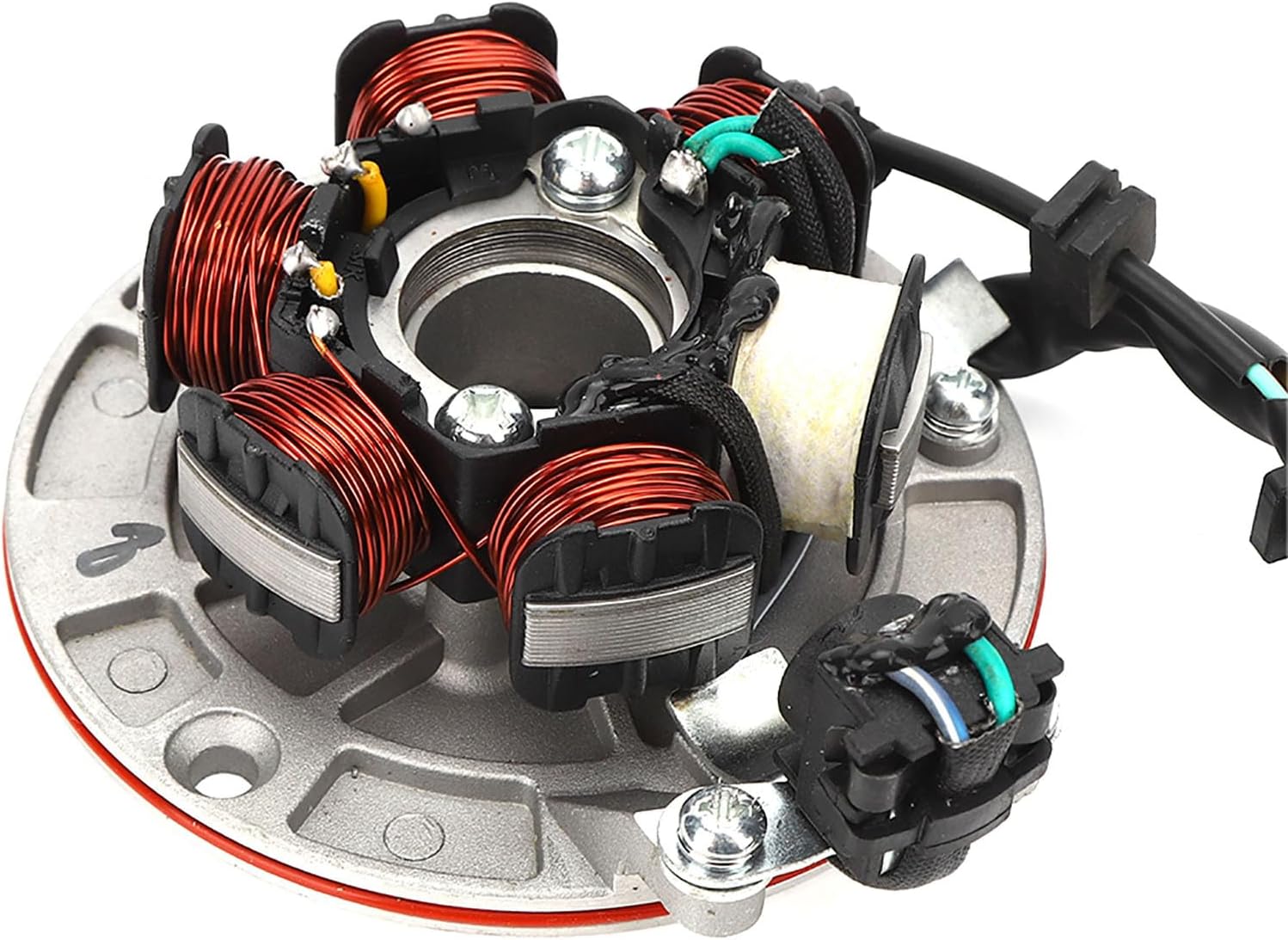 Magneto Stator, Magneto Stator Plate and Coil Fit for YX Kick Start Engine PIT PRO Trail Dirt Bike Magneto Stator Coil Motorcycle Magneto Stator