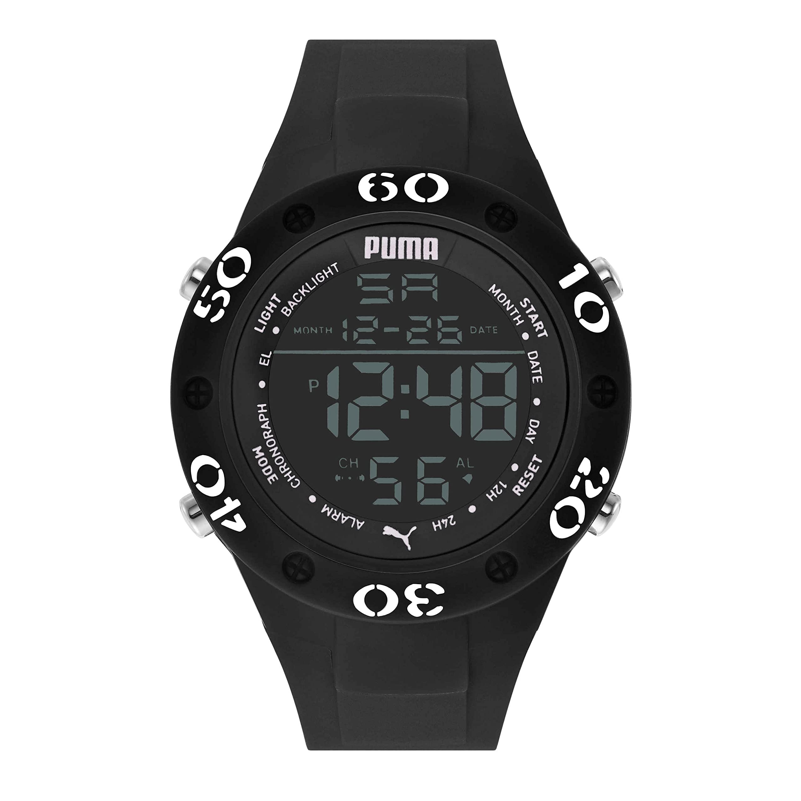 Puma 8 Digital Black Dial Mens Watch-P6036 (B09Q4SL8NC) Amazon Price History, Amazon Price Tracker