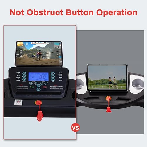 Miniatura 3 de Cintas de correr con inclinación automática del 15% para el hogar, velocidad de 10 MPH, caminadora plegable de 3.0 HP, banda más ancha de 18", 36