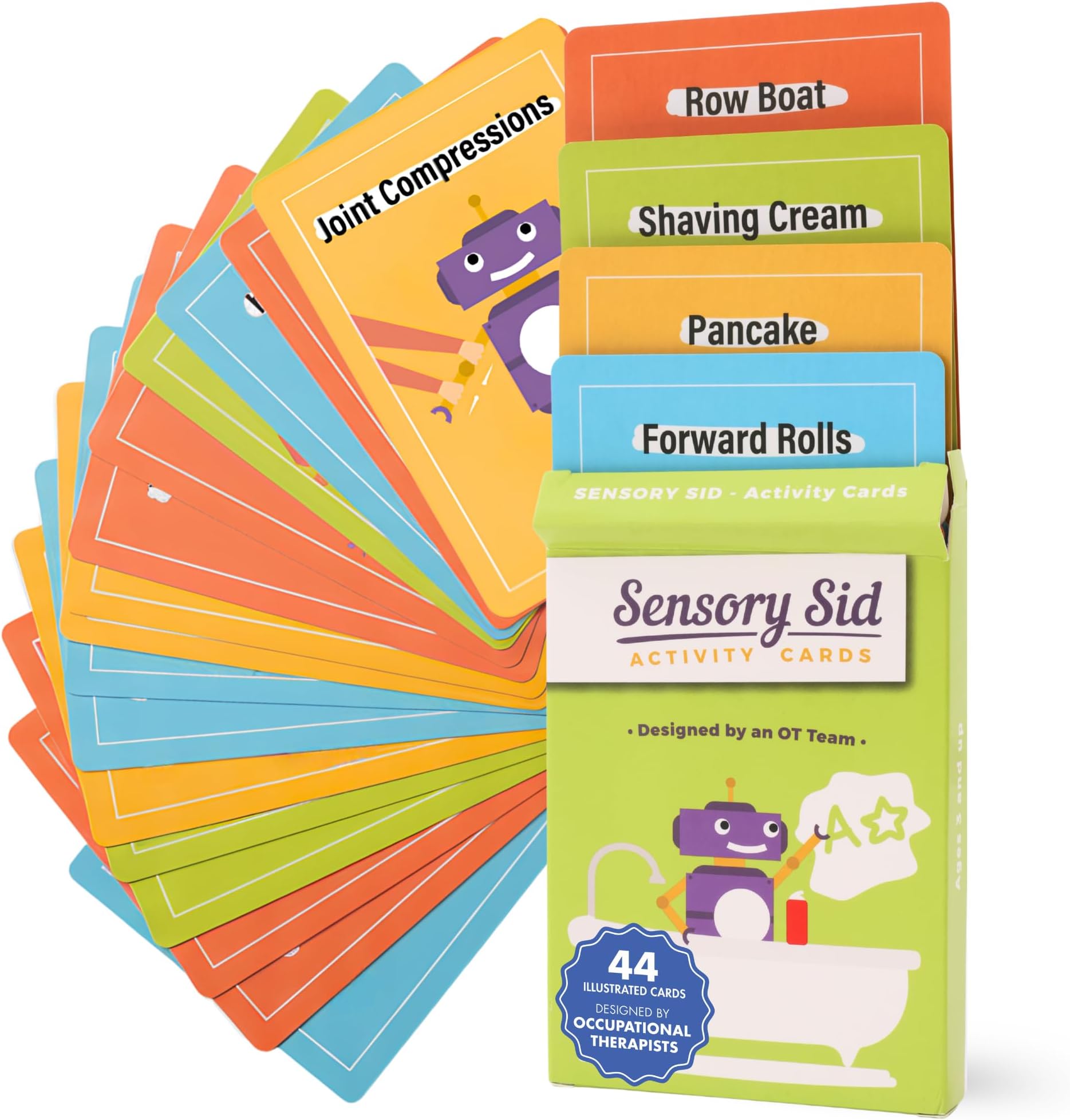Autism Card | Sensory Sid Activity Cards for Kids – Sensory Processing Support, Emotional Regulation & ADHD-Friendly Therapy Activities for Families Seeking Autism Sensory Products