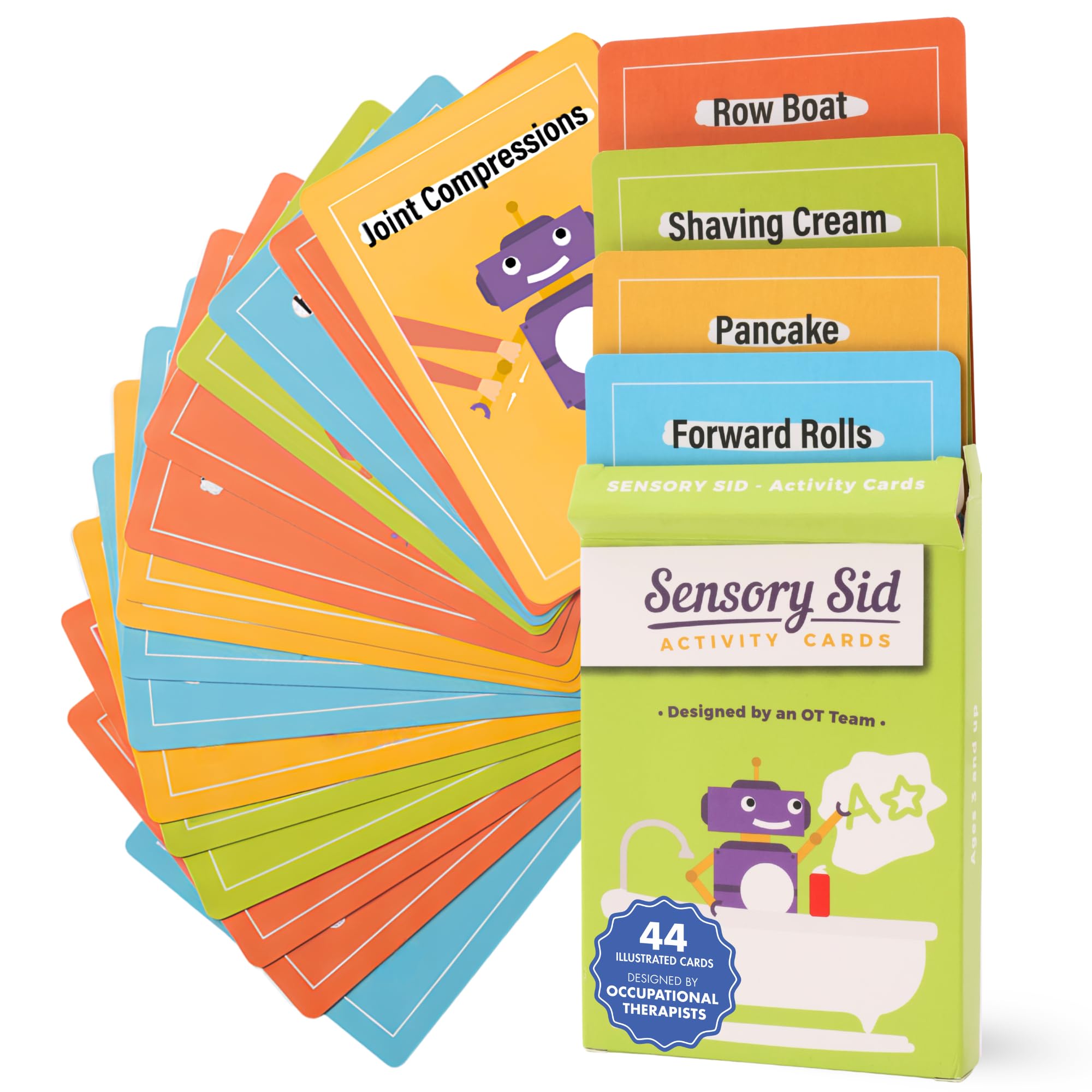 Autism Card | Sensory Sid Activity Cards for Kids – Sensory Processing Support, Emotional Regulation & ADHD-Friendly Therapy Games for Families Seeking Autism Sensory Products