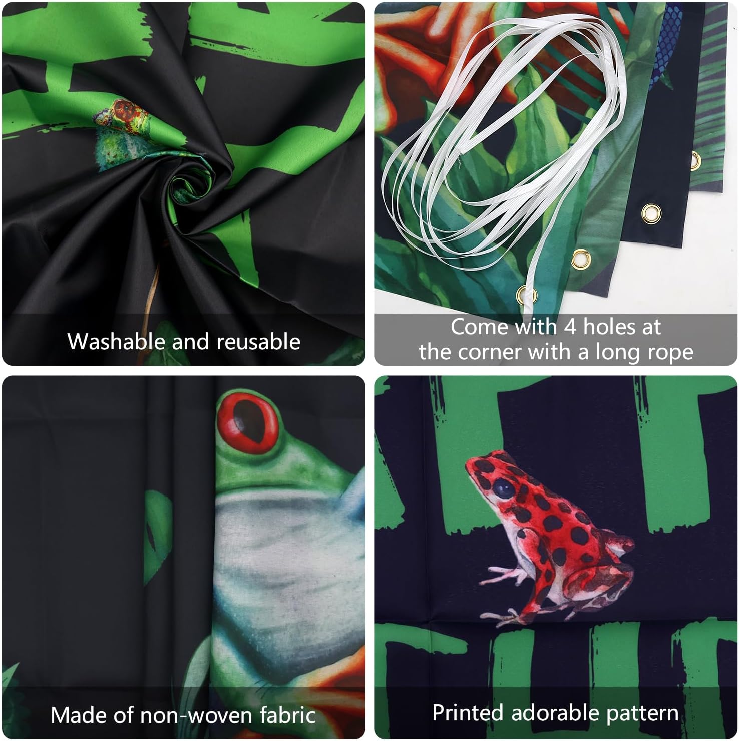 KEFAN Reptile Party Decorations Balloon Garland Arch Set, Wildlife Lizards Snakes Crocodiles Party Party Supplies, including Backdrop, Gift Bags, Tablecloth, Balloons, Cake toppers, Foil Balloons - Image 7