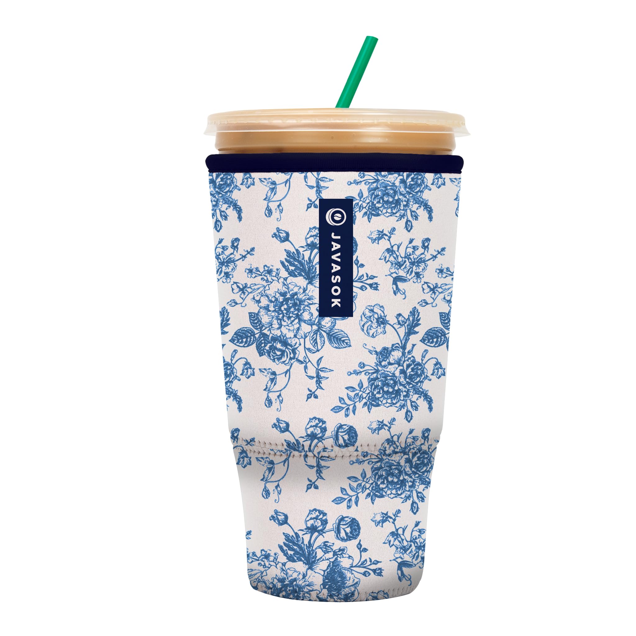 Sok It JavaSok Iced Coffee &amp; Cold Soda Insulated Neoprene Cup Sleeve (Like Fine China, XXLarge: 44-48oz)