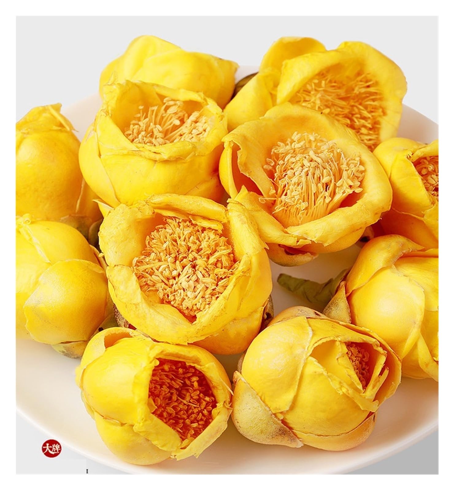 Złota Kamelia 50g, Cała liofilizowana/pieczona herbata kwiatowa, Do zaparzania jako ziołowa(3pcs)