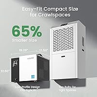 Vista 9 de Waykar Deshumidificador de 70 Pintas Energy Star para Espacios de Acceso Restringido con Bomba, Deshumidificador Comercial para Sótanos y Hogar