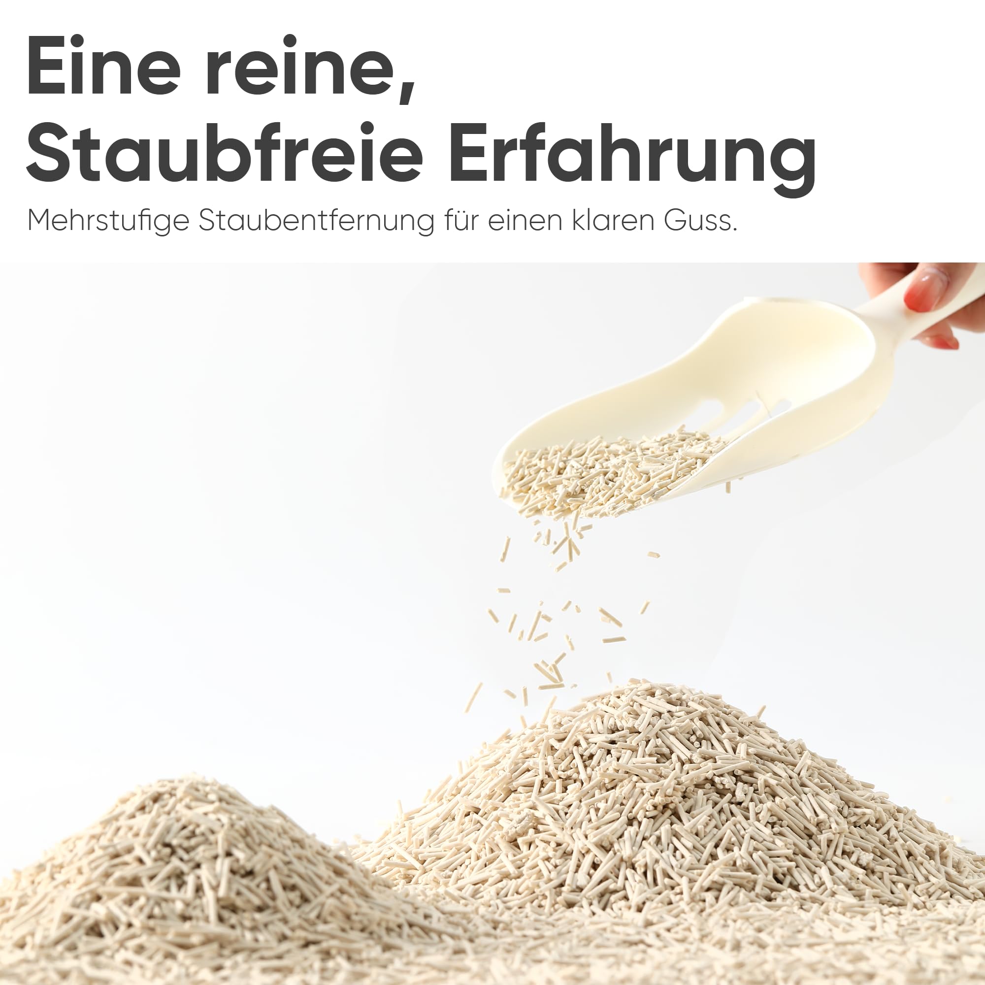 FUKUMARU Tofu Katzenstreu 10.8kg, schnell klumpstreu für Katzen, Gemischtes Maispellets, Staubfrei und Leicht klumpend, Geruchskontrolle, spült in der Toilette, Geringe Rückstände
