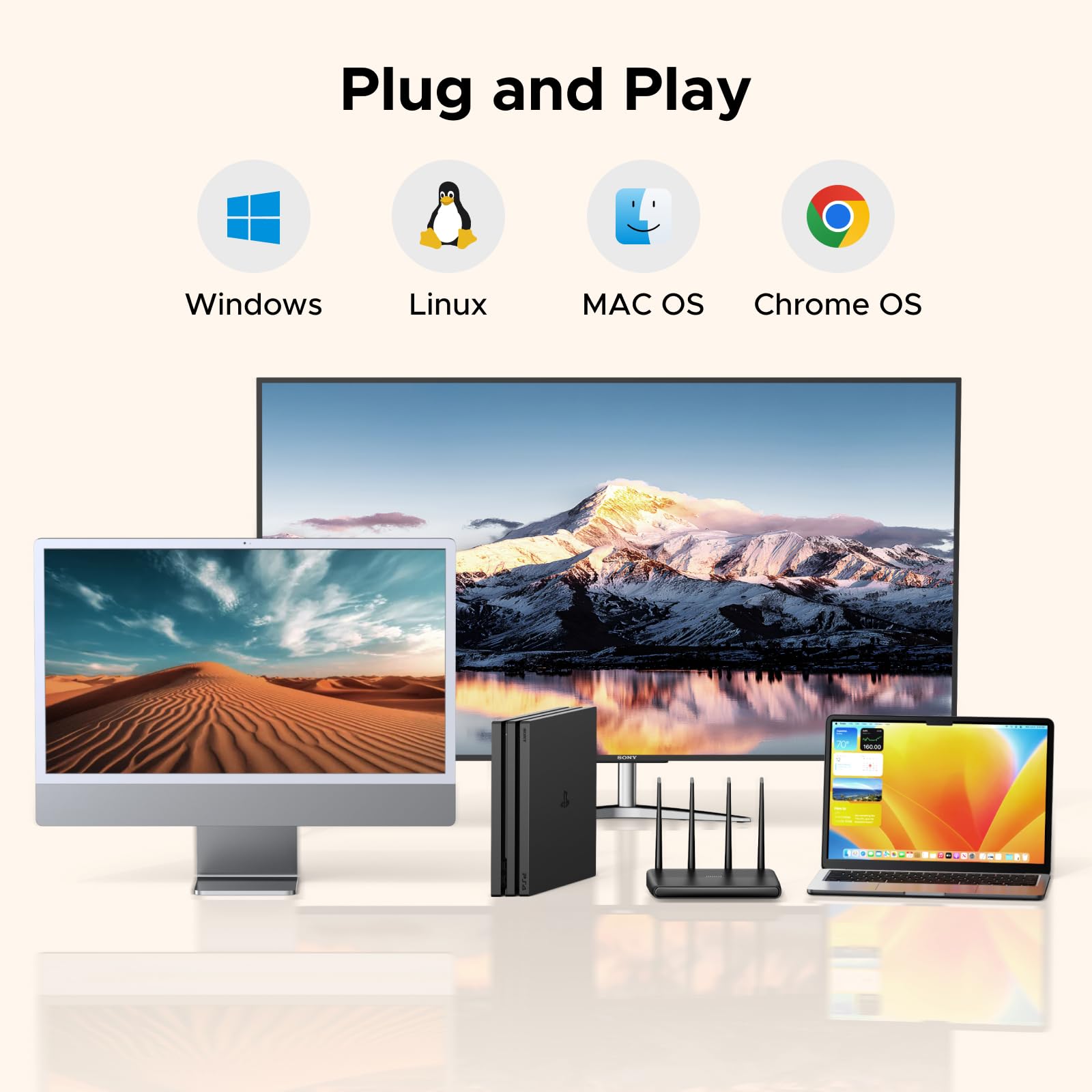UGREEN Docking Station de Doble Bahía, Base de conexión para Discos Duros USB 3.0 para SATA SSD/HDD de 2,5"/3,5", 5 Gbps Adaptador Compatible con Clonación Offline y UASP