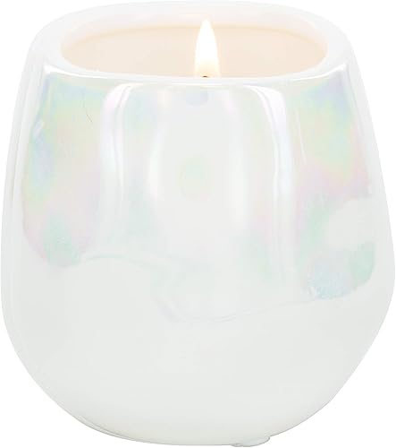 Miniatura 2 de Pavilion Gift Company Love You Grandma-Vela de cera de soja 100% con mecha de algodón en recipiente de gres serenidad, color blanco