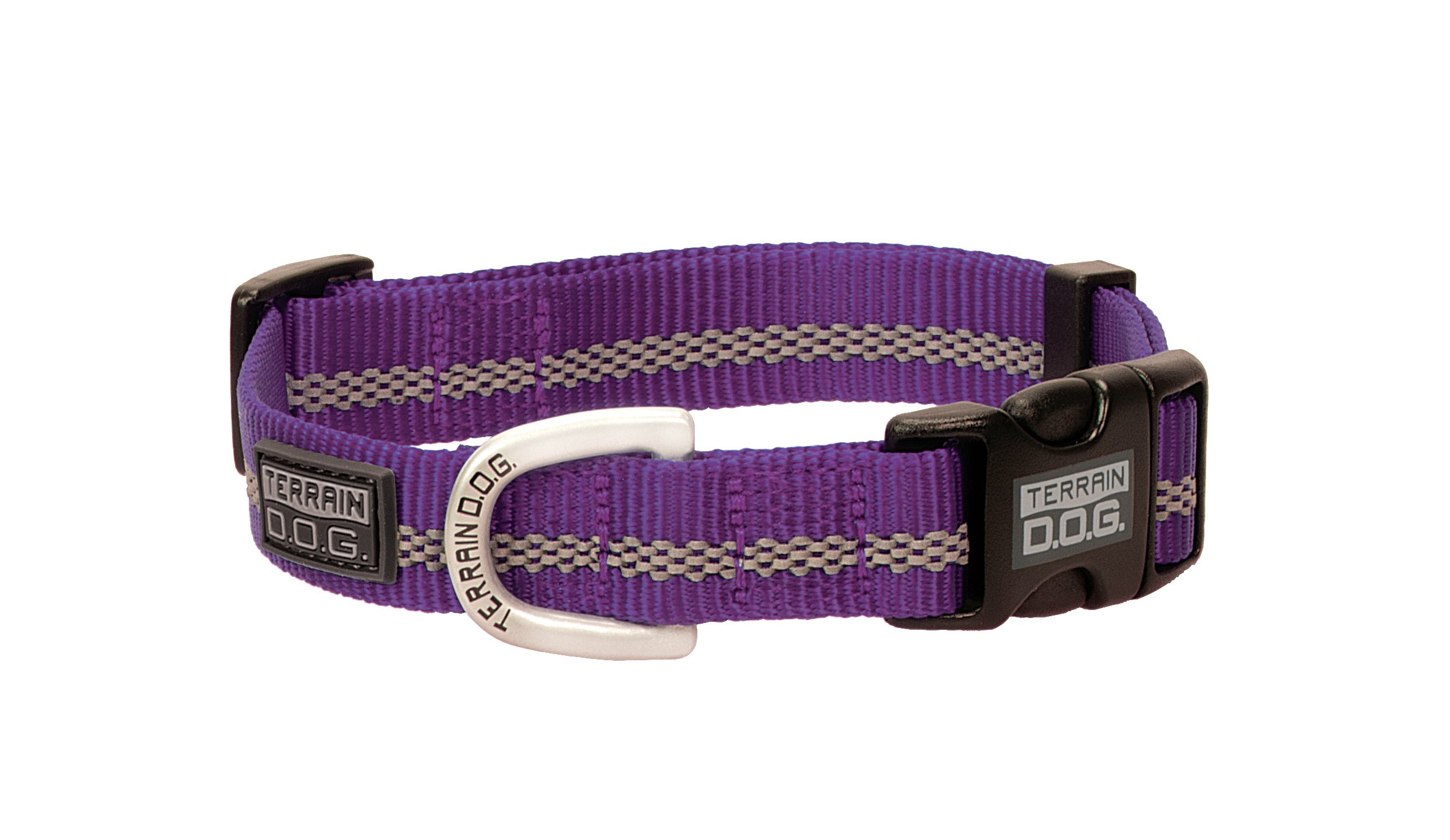 Weaver Terrain Dog Reflect Snap Collar L Purple