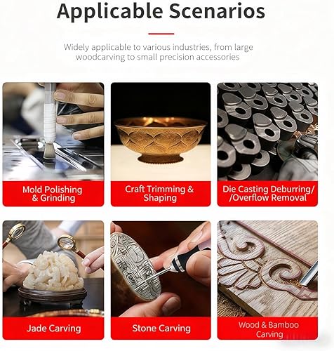 Miniatura 4 de Kit de bolígrafo de grabado recargable - Herramienta de grabado inalámbrica con 3 hojas de sierra para joyas, metal, madera, vidrio, piedra y