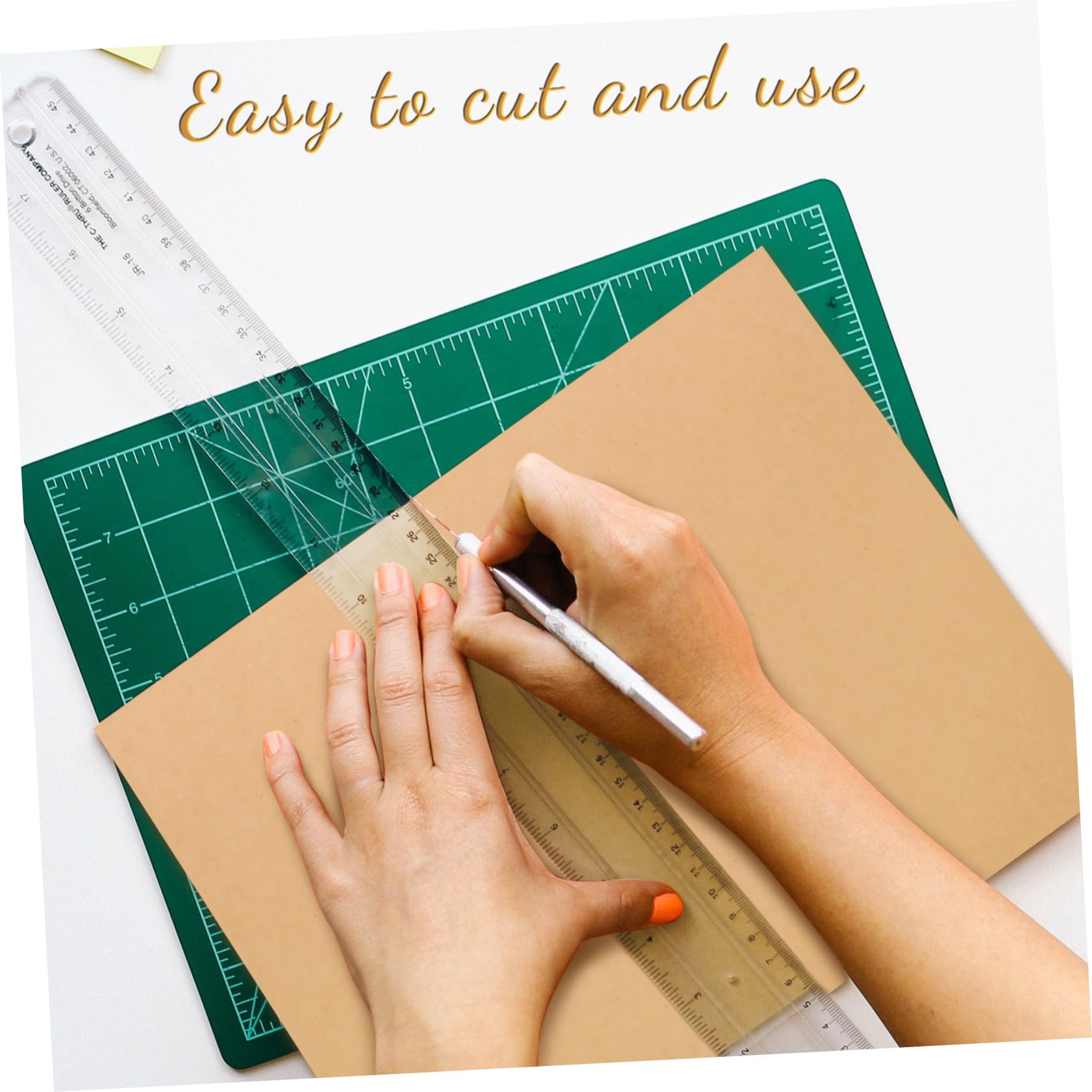 CLISPEED Cartoncino Kraft A4 per Lavori Artigianali Carta Spessa per e Scrapbooking Materiale Resistente per Creazioni Te