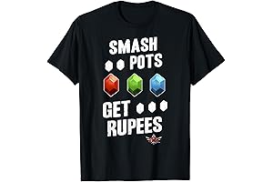 Unveil the Triforce with our Smash Pots Get Rupees Zelda T-Shirt