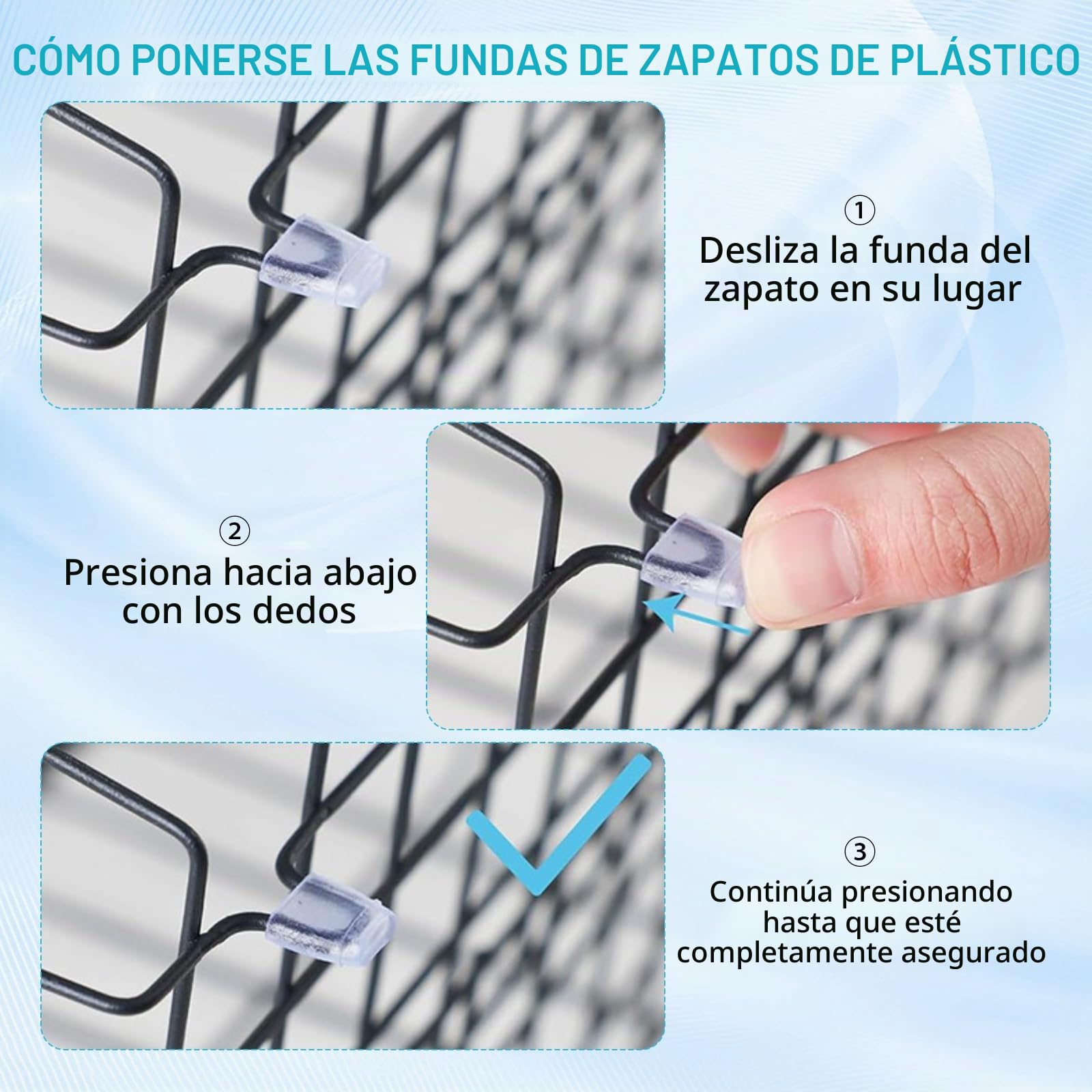 Organizador Congelador 4 Piezas,Cajones de Metal Antideslizantes | Cestas Apilables para Congelador con Asa Plegable, Almacenamiento de Alimentos para Arcón y Nevera (37.5x18.5x21.5cm)