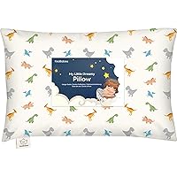 Vista 48 de My Little Dreamy Kids Almohada pequeña de 13 x 18 pulgadas con funda de algodón orgánico, suave y transpirable, lavable a máquina, para niños