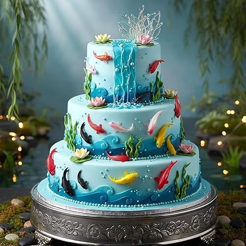 Miniatura 7 de 30 PCS Mini Fish, Plastic Small Fake Fish, Mini Koi Fishes Models, Tiny Koi Fishes Figurines for Fairy Garden, Resin Projects, Cake Decoration and