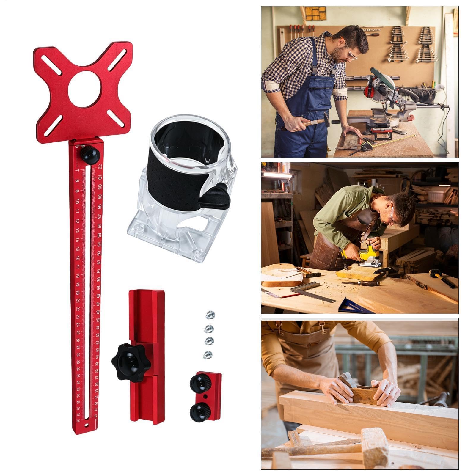 Gabarit de coupe circulaire pour défonceuse | Support de guidage pour le
