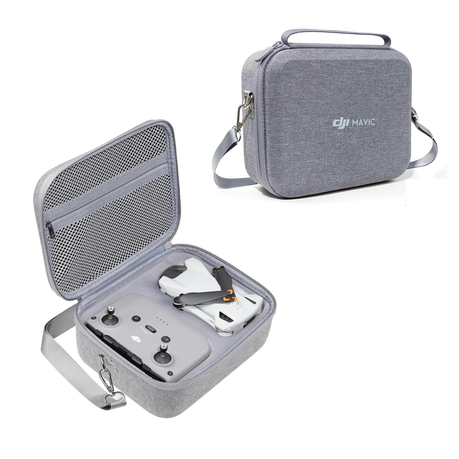 Gdraco Sac de Transport Rigide Portable Sac de Voyage avec Sac à bandoulière pour DJI Mini 3/Mini 3 Pro Accessoires de Protection pour Drone
