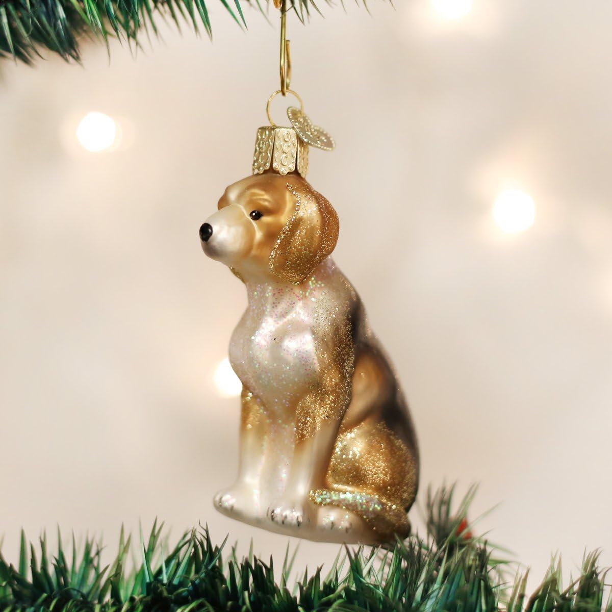 Old World Christmas Dog Collection Glass Blown Ornaments for Christmas Tree, Beagle - Image 3
