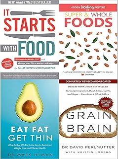 It starts with food [hardcover], hidden healing powers, eat fat get thin and grain brain 4 books collection set