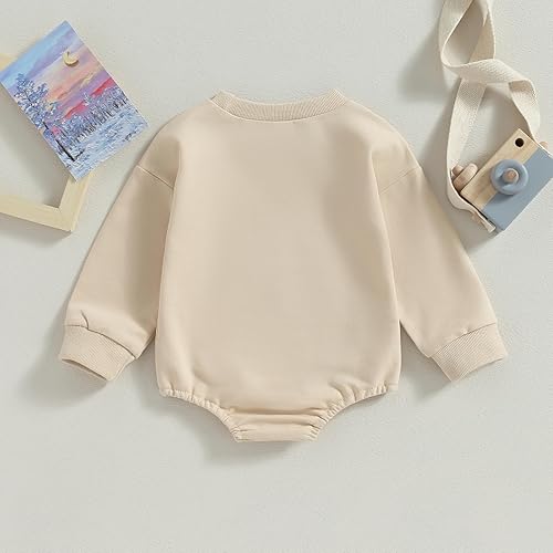 Miniatura 6 de Fsadfeas Mameluco de manga larga con bloques de color para bebé, niño, niña, con bolsillo, cuello redondo, sudadera básica para otoño e invierno