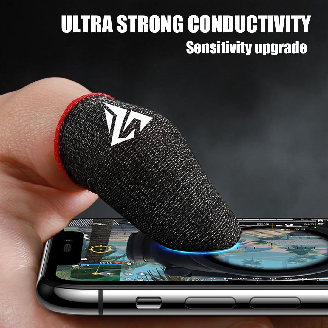 6 Pezzi Pubg Mobile Game Finger Sleeve Finger Sleeve Per Giochi Professionale Touch Screen Thumb Sleeve Traspirante Anti-Sudore Alta Sensibilità Per Giochi