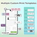 P21 Clear Label Maker Tape, 14x40mm (0.55"x1.57") Self-Adhesive Label Compatible with P21 Label Maker for Home/Office/School, 180 Labels, Transparent