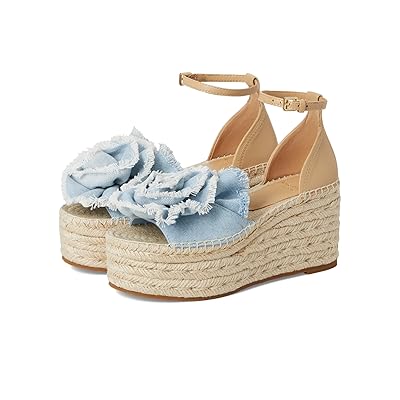 Kate Spade New York Flourish Denim Espadrille Wedge Sandals Women