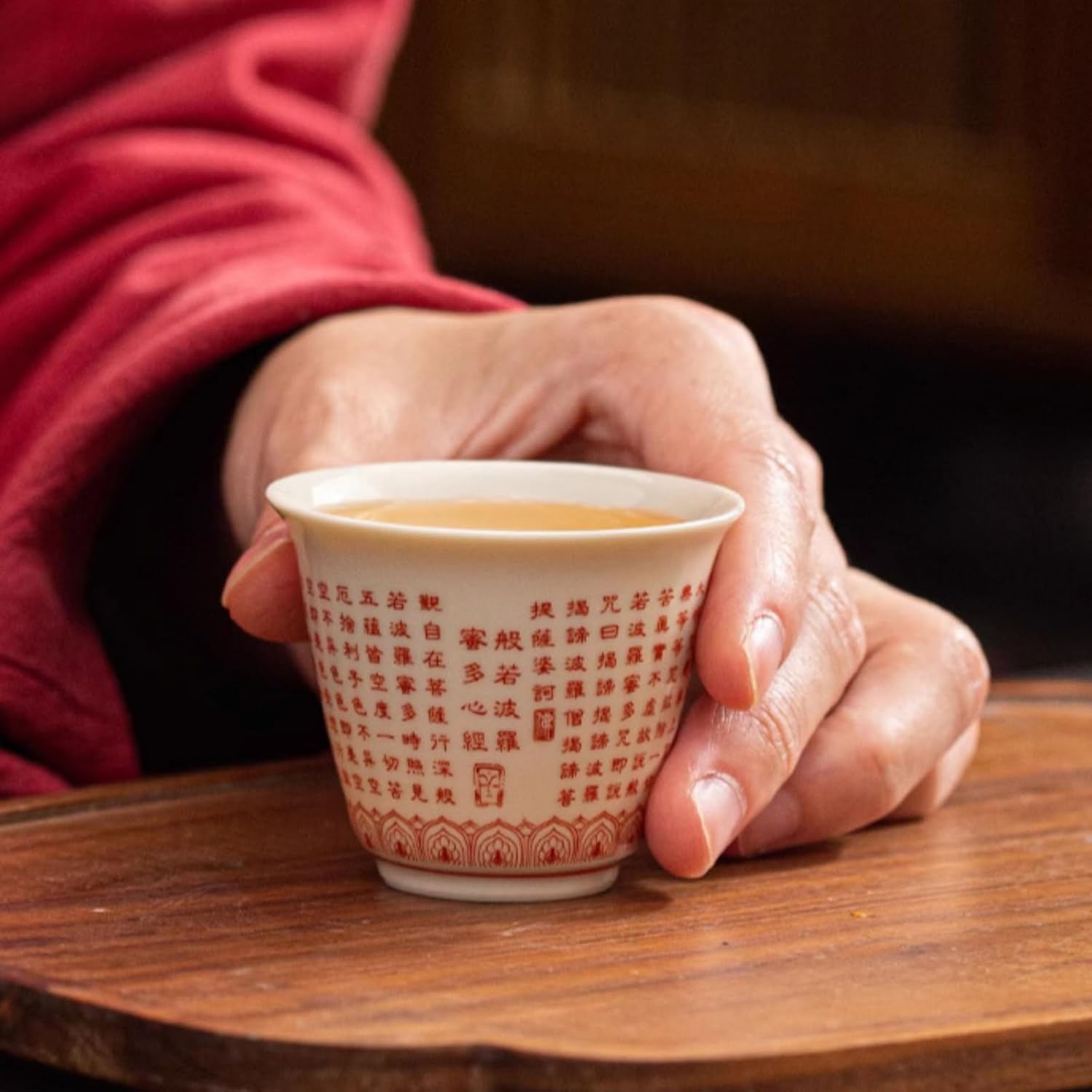 Chinese Style Kungfu Tea Set Master's Cup, 45ml 1.5oz, Handmade Retro Individual Tea Tasting Cup