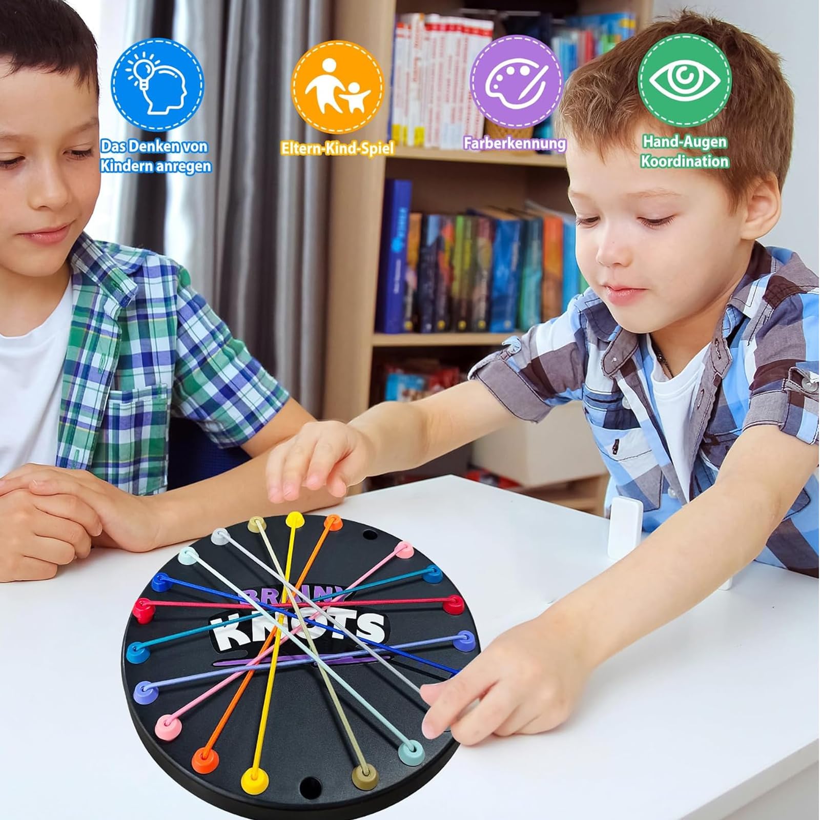 Gioco Da Tavolo - Puzzle Attorcigliato, Nodi Cerebrali, Corda Districante Gioco Knot Puzzle Game, Giocattolo Strategico Da Tavolo Divertente E Impegnativo Per La Notte In Famiglia