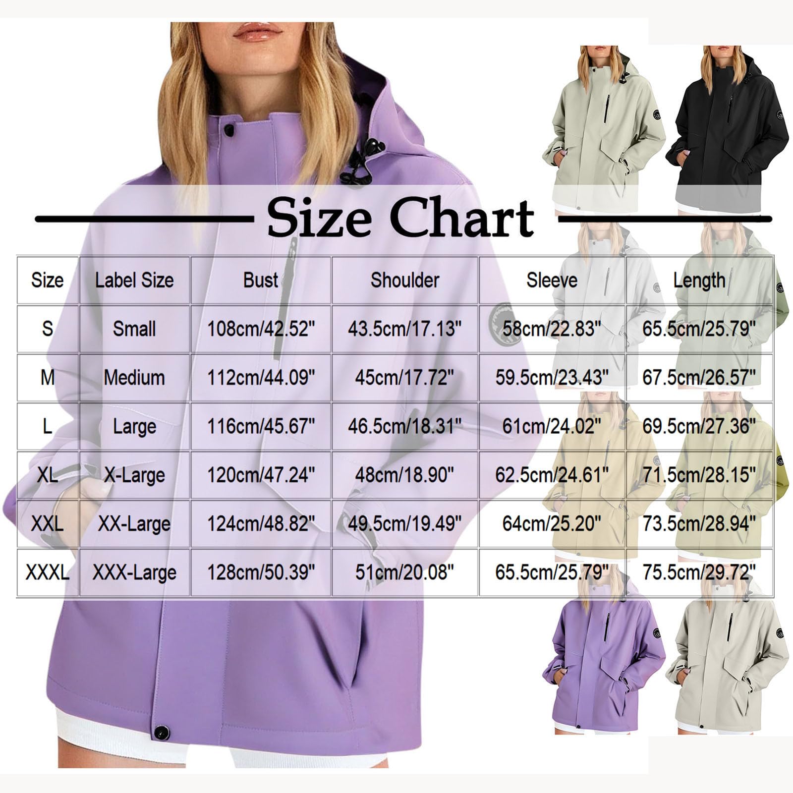Giacca Antivento Donna Con Cappuccio E Tasche Sweatshirts Trekking Outdoor