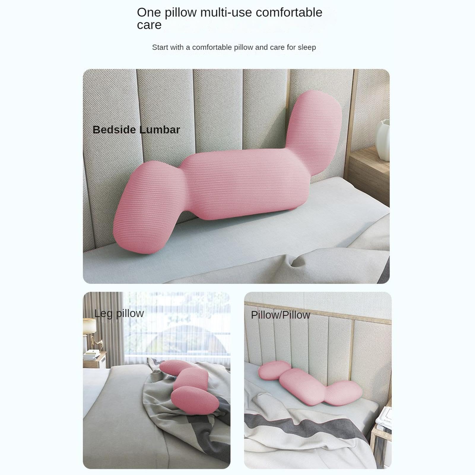 Almohada de cuerpo entero para adultos, almohada corporal para dormir de lado, almohada para dormir de lado en forma de caballito de mar, inserto de almohada largo y transpirable, inserto de