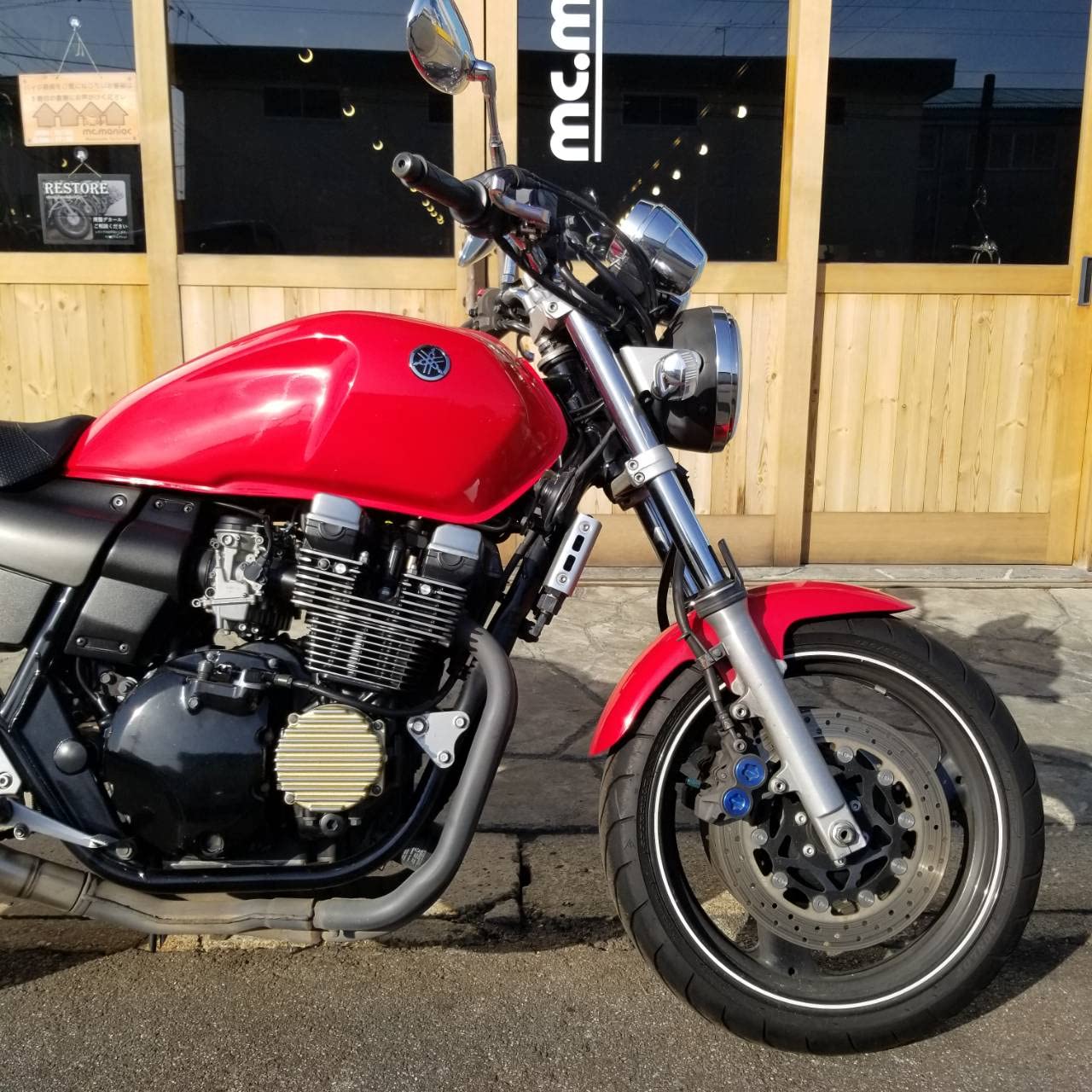 BEET エンジンカバー XJR400 4HM mc.maniac製 XJR400 XJR400R エンジン