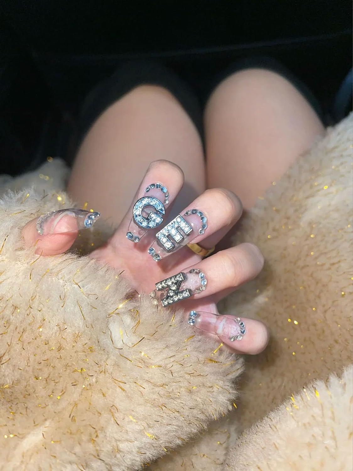 Rhinestones Letter Charms - Image 6