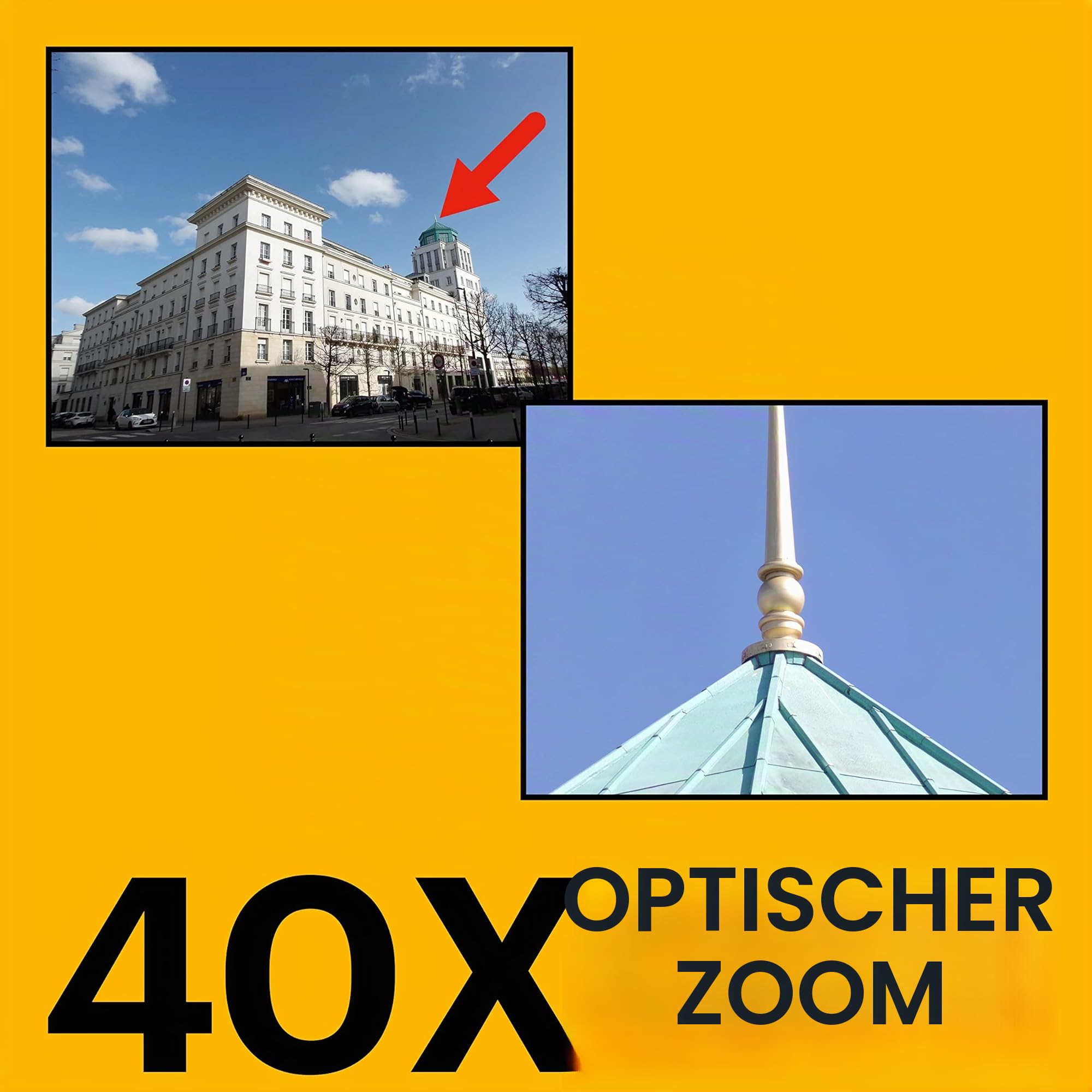 KODAK Pixpro Astro Zoom AZ405 Digitale Bridgekamera, 40-facher Zoom, 24-mm-Weitwinkel, 20 Megapixel, Full HD 1080p Video, OIS, Schwarz