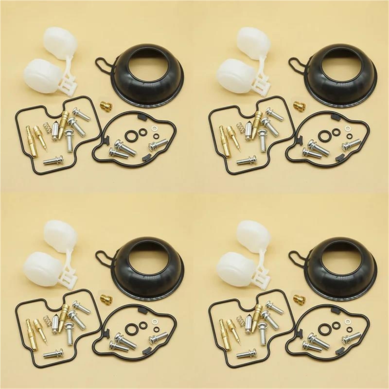 Lybh One Color Carburettors Rebuild Kits Motorcycle Carburetor Repair Kit For Cbr600f Cbr600f2 Cbr 600F 600 F2 1991-1994 Float Diaphragm Membrane Carb Repair Kit(Set 1)