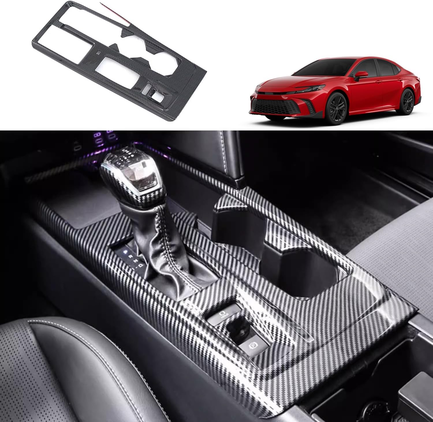 Autotech Carbon Fiber Center Console Gear Shift Panel Trim – For Mazda CX-9 (2016-2020) 3 thumbnail image