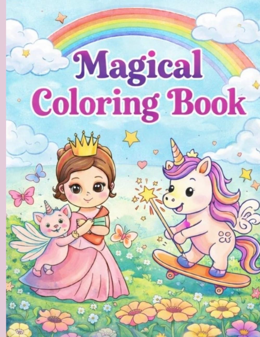 Magical Coloring Book: Princesses, Unicorns & Enchanted Adventures for Kids 4-8